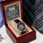 Son Strength Men's Openwork Watch with Lighted Gift Box-[Heartfelt Family Gift]