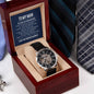To My Man - Soulmate Husband Boyfriend Openwork Watch-[Heartfelt Family Gift]