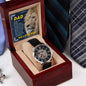 To My Dad Openwork Watch Gift for Father