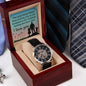 Husband Dad Openwork Watch-[Heartfelt Family Gift]
