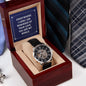 Mens Openwork Watch You Are My World with Lighted Gift Box-[Heartfelt Family Gift]