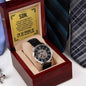 To My Son Openwork Watch Gift