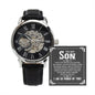 Son Strength Men's Openwork Watch with Lighted Gift Box-[Heartfelt Family Gift]