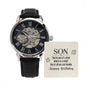 Son You're One of A Kind Men's Openwork Watch with Lighted Gift Box-[Heartfelt Family Gift]