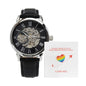 Distance Relationship Men's Mechanical Watch with LED Gift Box-[Heartfelt Family Gift]