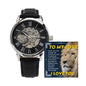 To My Love Openwork Watch Gift for Husband