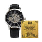 To My Dad Openwork Watch Gift