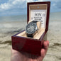 Son You're One of A Kind Men's Openwork Watch with Lighted Gift Box-[Heartfelt Family Gift]