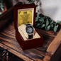 To My Dad Openwork Watch Gift