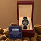 Cherished Husband Openwork Watch-[Heartfelt Family Gift]