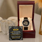 To My Man Openwork Watch Gift for Husband