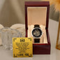 To My Dad Openwork Watch Gift