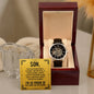 To My Son Openwork Watch Gift