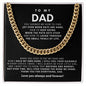 Dad Cuban Link Chain Necklace Gift from Daughter