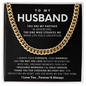 Husband Cuban Chain Necklace Gift
