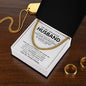 To My Husband Cuban Link Chain Gift