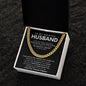 To My Husband Cuban Link Chain Gift