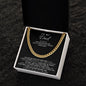 Dad Cuban Link Chain Necklace Gift from Daughter