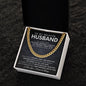 To My Husband Cuban Link Chain Gift
