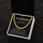 To My Husband Cuban Link Chain Gift
