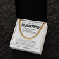 To My Husband Cuban Link Chain Gift