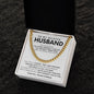 To My Husband Cuban Link Chain Gift