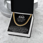 Dad Cuban Link Chain Necklace Gift from Daughter