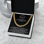 Dad Cuban Link Chain Necklace Gift from Daughter