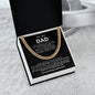 Dad Cuban Link Chain Necklace Gift from Daughter