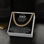 Dad Cuban Link Chain Necklace Gift from Daughter
