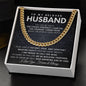 To My Husband Cuban Link Chain Gift