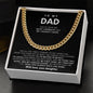 Dad Cuban Link Chain Necklace Gift from Daughter