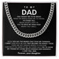 Dad Cuban Link Chain Necklace Gift from Daughter
