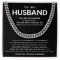Husband Cuban Chain Necklace Gift
