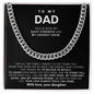 Dad Cuban Link Chain Necklace Gift from Daughter