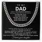 Dad Cuban Link Chain Necklace Gift from Daughter