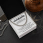 To My Husband Cuban Link Chain Gift