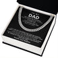 Dad Cuban Link Chain Necklace Gift from Daughter