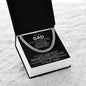 Dad Cuban Link Chain Necklace Gift from Daughter