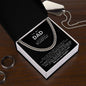 Dad Cuban Link Chain Necklace Gift from Daughter