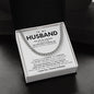 To My Husband Cuban Link Chain Gift