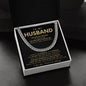 To My Husband Cuban Link Chain Gift