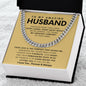 To My Husband Cuban Link Chain Gift