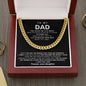 Dad Cuban Link Chain Necklace Gift from Daughter