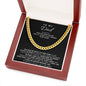 Dad Cuban Link Chain Necklace Gift from Daughter