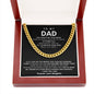 Dad Cuban Link Chain Necklace Gift from Daughter