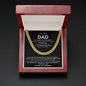 Dad Cuban Link Chain Necklace Gift from Daughter