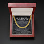 To My Husband Cuban Link Chain Gift
