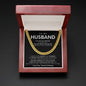 To My Husband Cuban Link Chain Gift