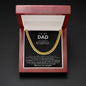 Dad Cuban Link Chain Necklace Gift from Daughter